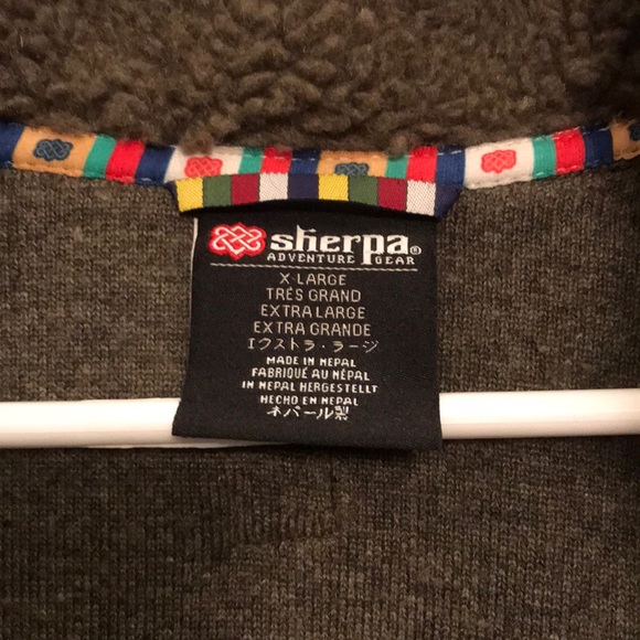 NWOT Sherpa adventure gear chamlang XL green jacket - Picture 13 of 13